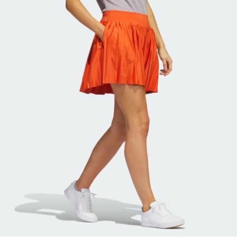 adidas Women's A-Line Skirt in Bold Orange